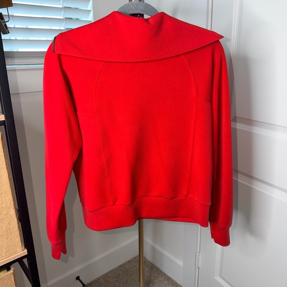 54. SPANX Bright Red Half-Zip Pullover - Picture 5 of 6